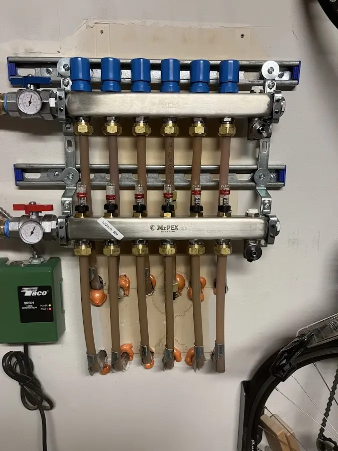 Plumber performing Gas Line Installation at a residential property in Dakota Dunes